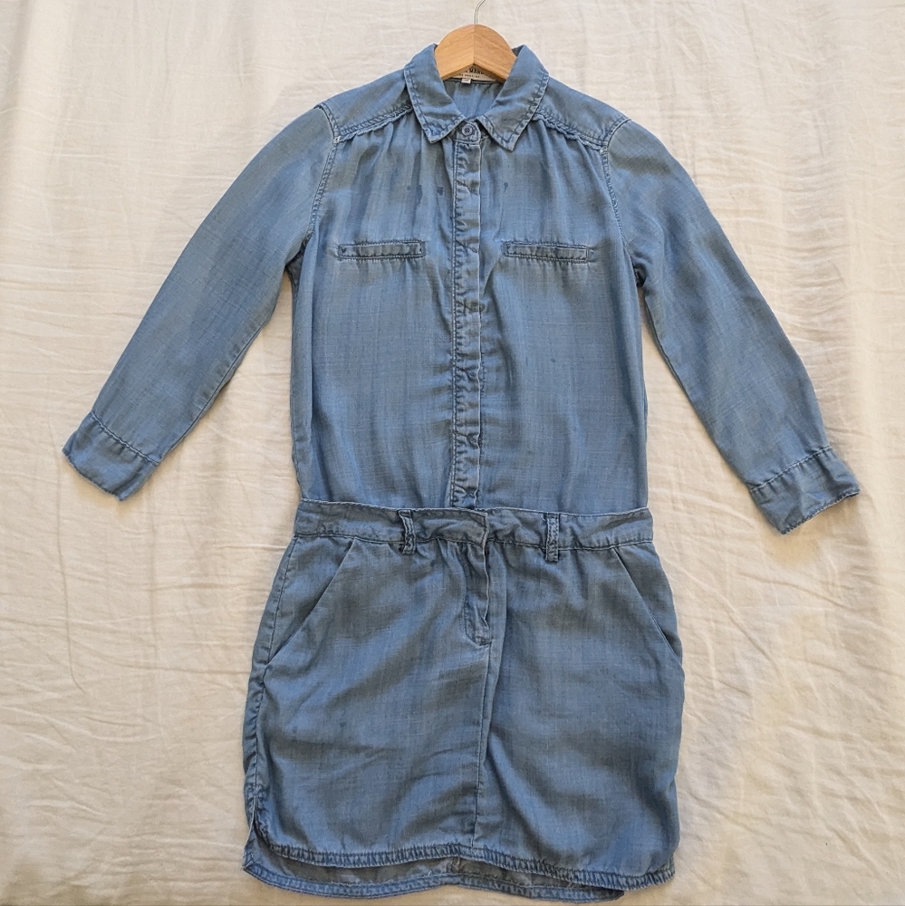 Etienne Marcel Mini Denim Shirt Dress
